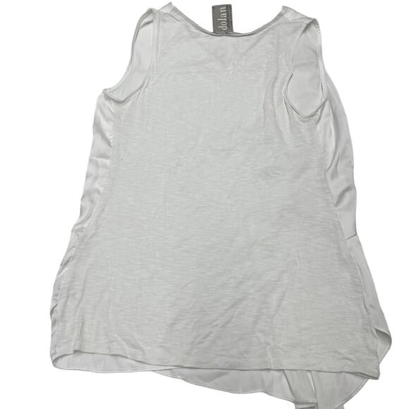 Dolan Top Womens Small White Satin V Neck Gathered Asymmetrical Anthropologie - Picture 5 of 12
